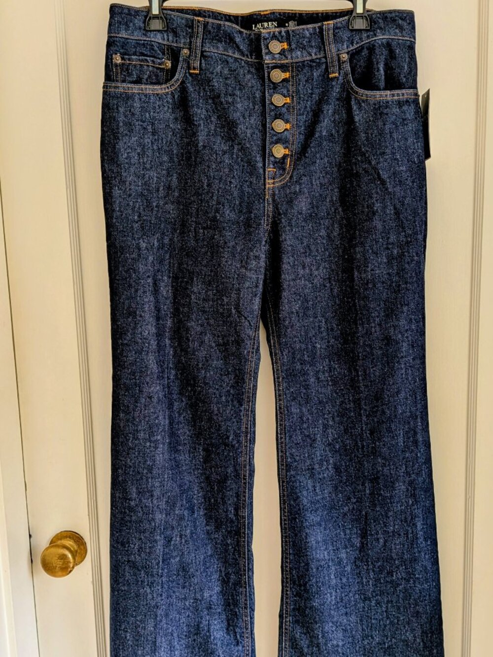 ~NWT~ Lauren Ralph Lauren Bootcut Jeans Button Fly Size 10